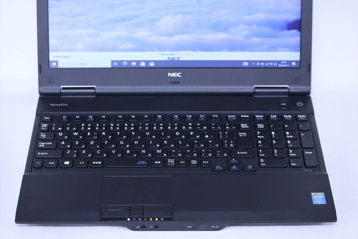 【1円～】Office2021搭載 即戦力PC!VersaPro Type-VD VK27M/D-N i5-4310M RAM8G 500G 15.6TFT Win10 テンキー 有線LAN+無線LAN DVD_画像2