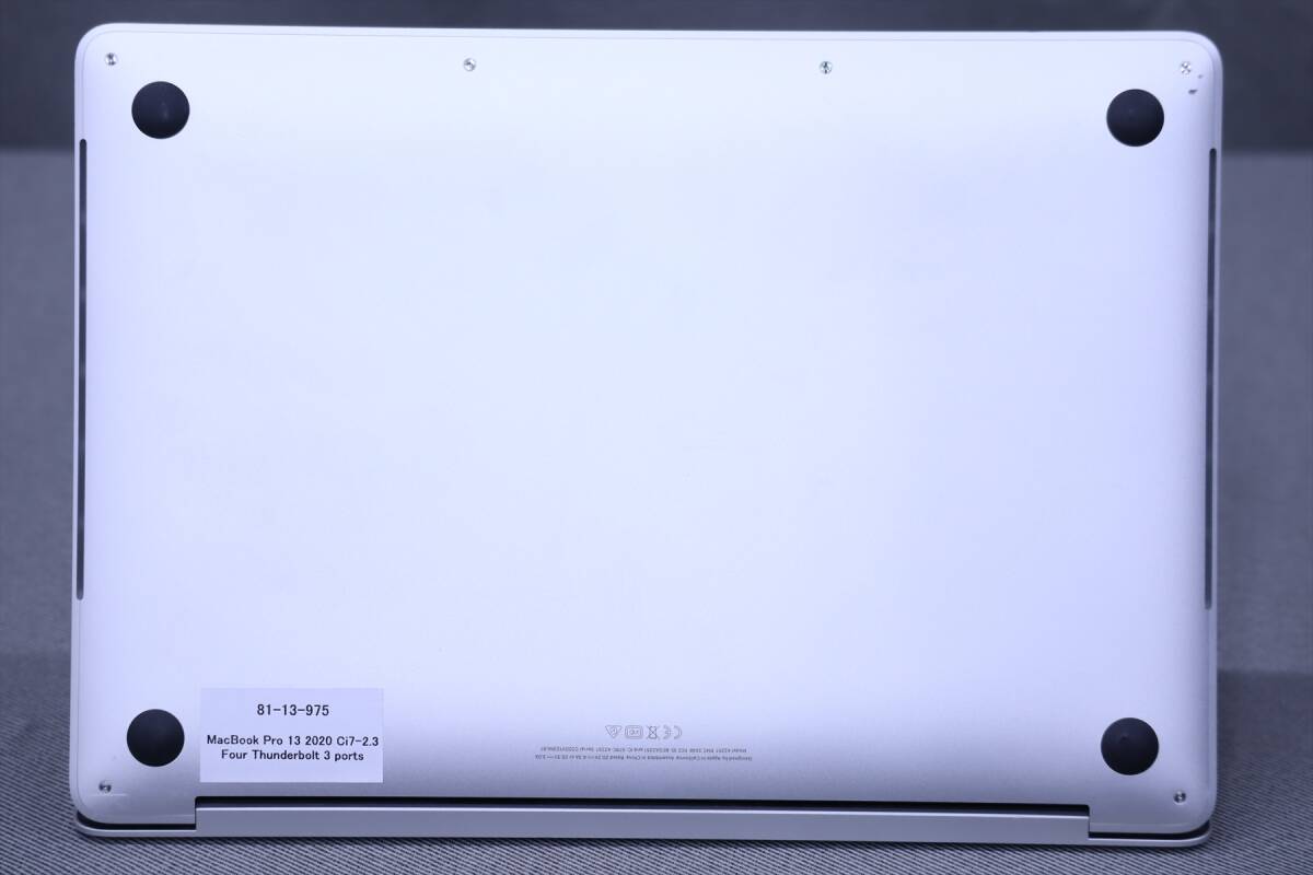 【1円～】SSD1TB 32Gメモリ希少ハイスペック搭載！Corei7 2020年モデル！MacBook Pro 13 i7-1068NG7 RAM32G SSD1T 13.3Retina OS 14 Sonoma_画像6