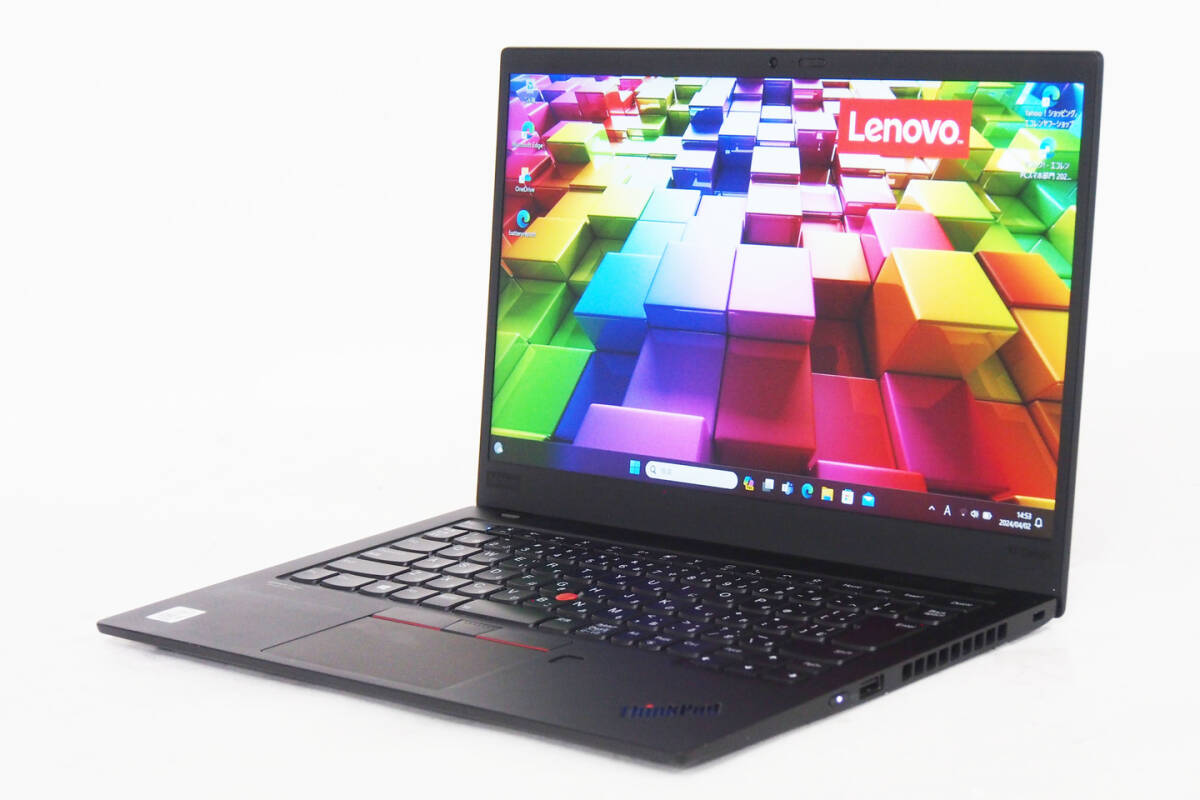 【1円～】第10世代インテル Win11 ThinkPad X1 Carbon Gen8 i5-10210U RAM16G SSD256G 14型大画面モバイル WiFi6 2020/9製の画像1