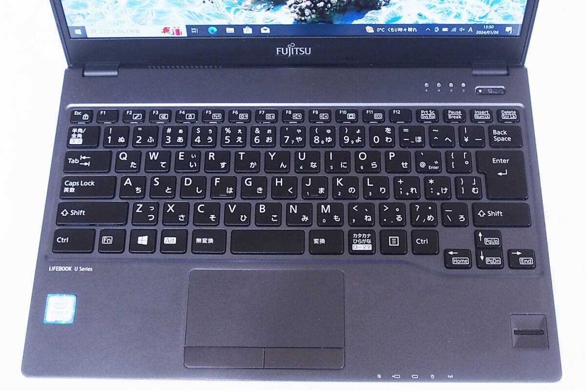 【1円～】Corei7 Win11Pro 極軽極薄 LIFEBOOK U938/VW i7-8550U RAM8GB SSD256GB 13.3インチFHD Type-C カメラ HDMI 指紋認証の画像3