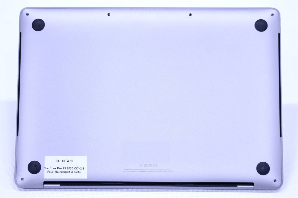 【1円～】使用感少！2020年 Corei7モデル！贅沢スペック搭載！MacBook Pro 13 i7-1068NG RAM32G SSD512GB 13.3Retina OS14 Sonomaの画像6
