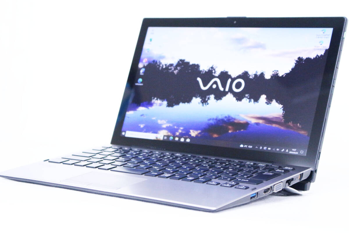 【1円～】Office2021 LTE対応 キーボード付 VAIO Pro PA VJPA11C11N m3-8100Y RAM8G SSD128G 12.5型FHDタッチパネル 顔認証 Win10Proの画像1