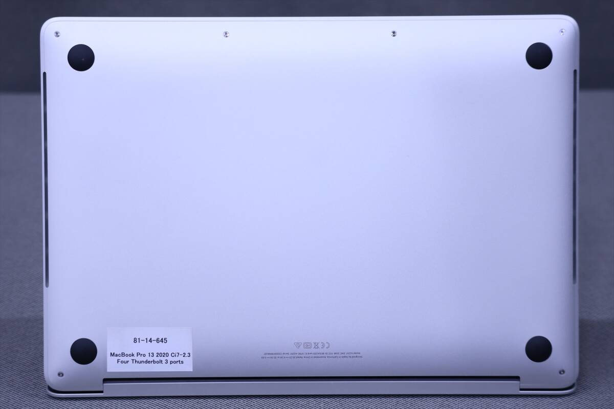 【1円～】バッテリー良好 希少ハイスペック搭載！Corei7 2020年モデル！MacBook Pro 13 i7-1068NG7 RAM32G SSD1TB 13.3Retina OS 14 Sonomaの画像6