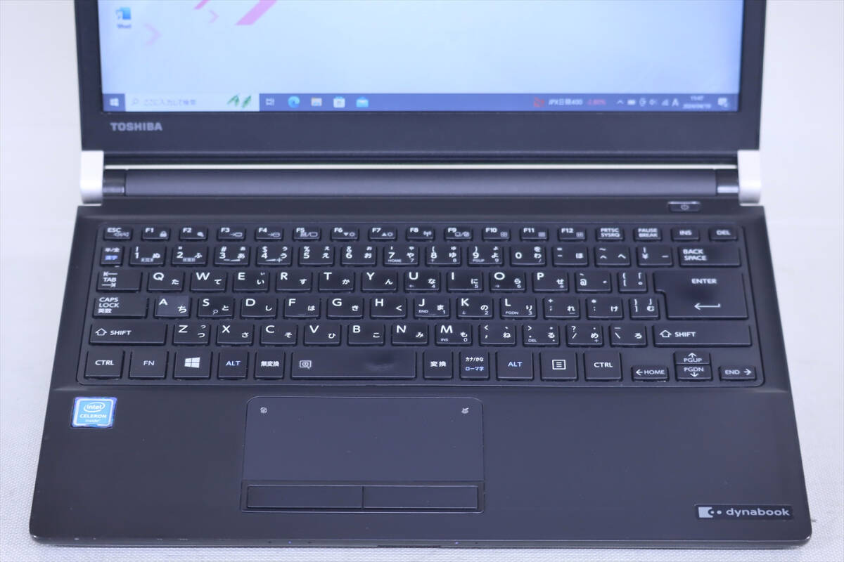 【1円～】コスパ最強！バッテリー良好！Office2019搭載即戦力PC！dynabook R73/J Celeron 3865U RAM8GB SSD128GB 13.3TFT Win10の画像2