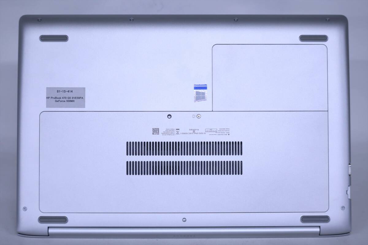 【即配】GeForceグラボ映像強化モデル！HP ProBook 470 G5 i7-8550U RAM16G SSD512G 17.3FHD GeForce930MX-2G Windows11 Office2019_画像6