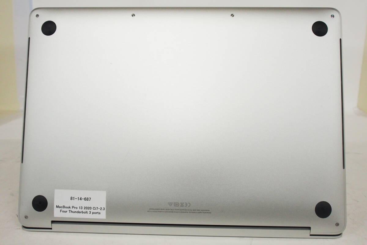 【1円～】バッテリー良 10世代i7-1068NG7＆RAM32GB＆SSD1TB選択上位個体 MacBook Pro 13 2020 13.3型Retina Thunderbolt3 OS14Sonomaの画像7