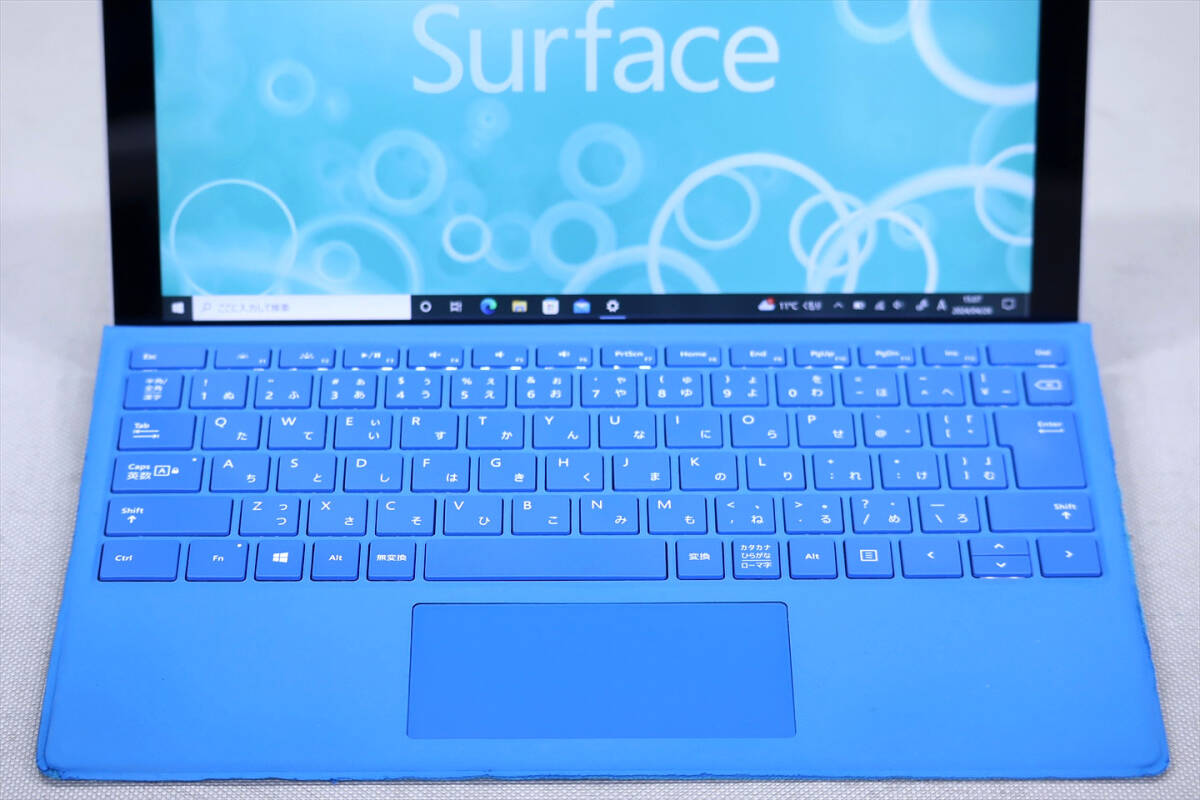 【即配】Corei7搭載！766g軽量タブレット！Surface Pro 4 i7-6650U RAM8G SSD256G 12.3PixelSense Win10リカバリ キーボード付属_画像3