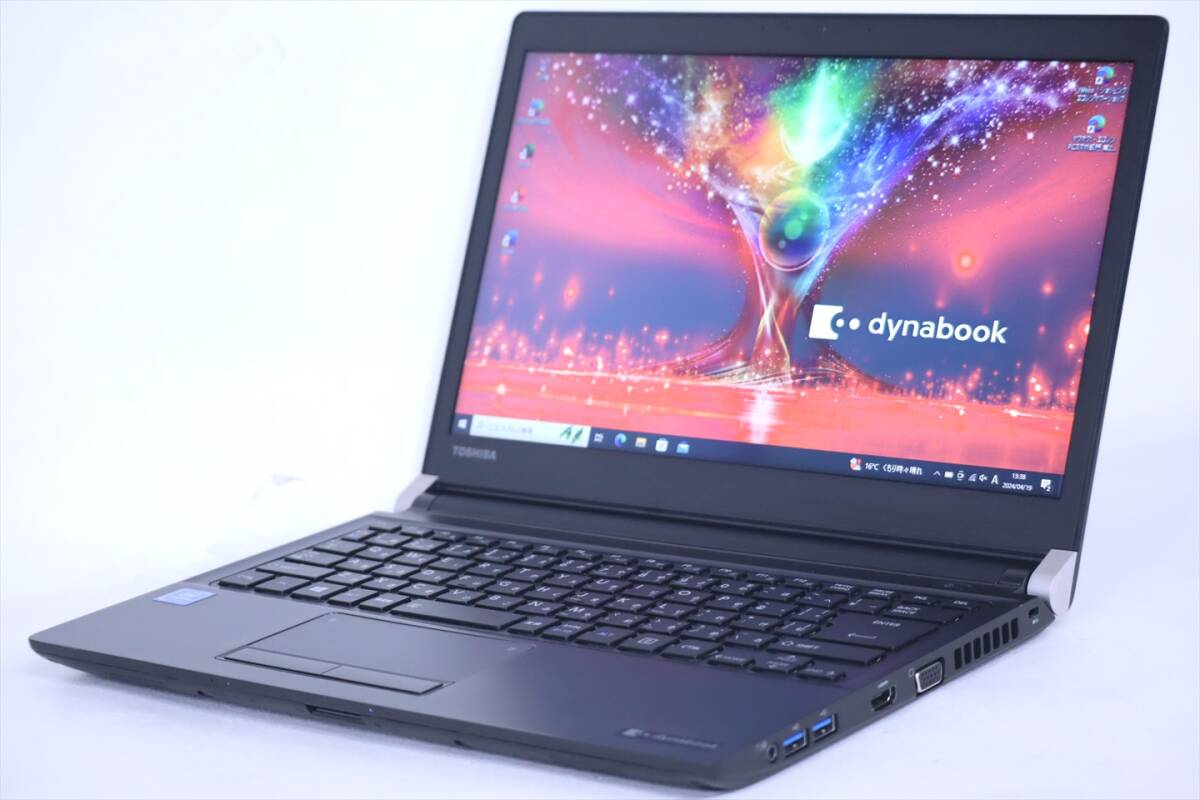 【1円～】格安 コスパ最強！Office2019搭載！バッテリー良好！dynabook R73/J Celeron 3865U RAM8GB SSD128GB 13.3TFT Win10 無線LAN_画像1