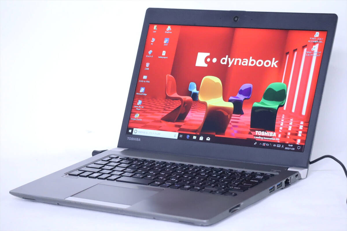 [1 jpy ~] light weight 1.199kg!13.3 type FHD liquid crystal . speed PC!dynabook R63/J i5-8250U RAM8G SSD256G Win10 recovery 