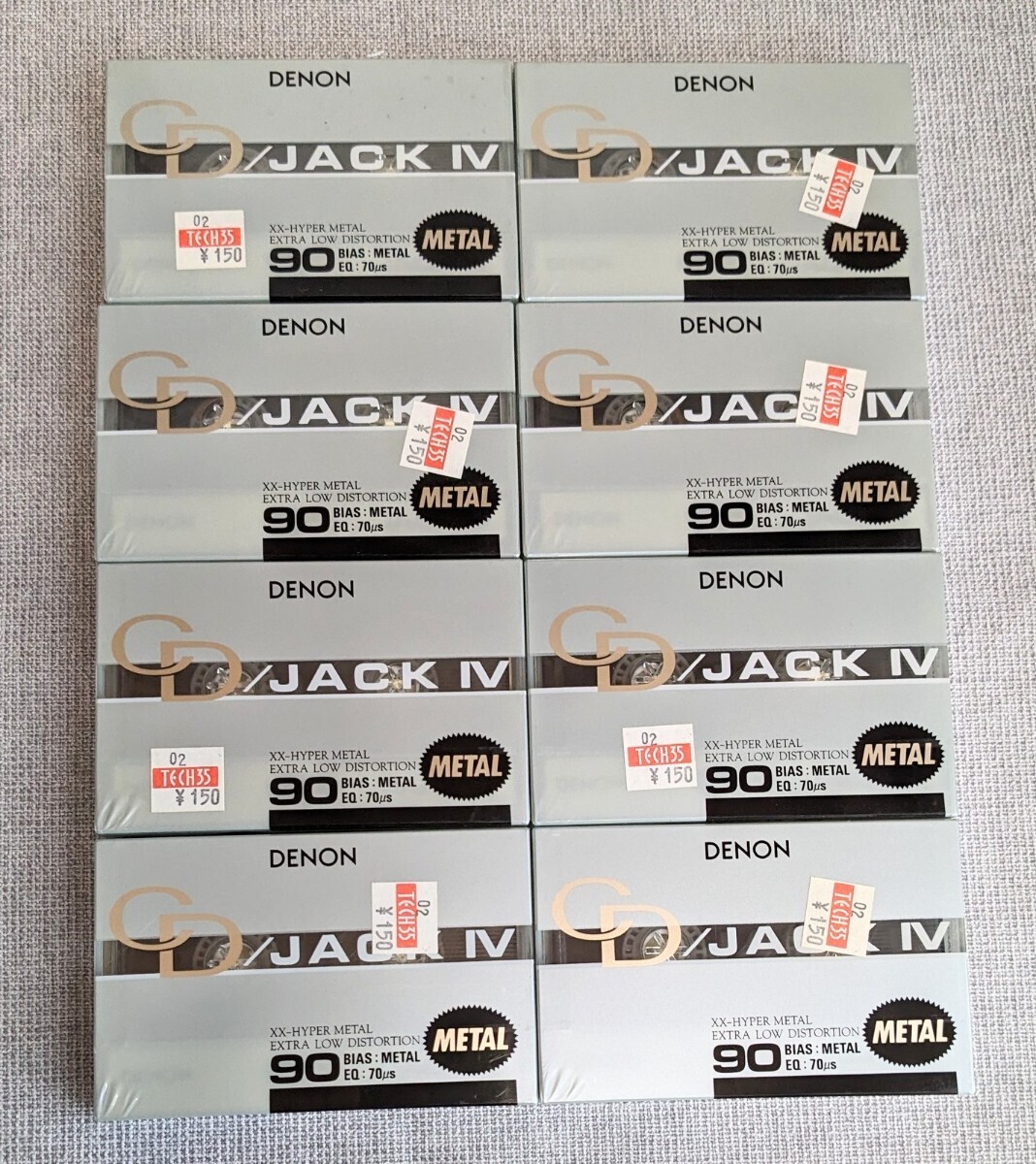 ◆DENON カセットテープ 8本 メタル JACK IV 90 品番 KCD4-90 日本コロムビア株式会社 デノンの画像2