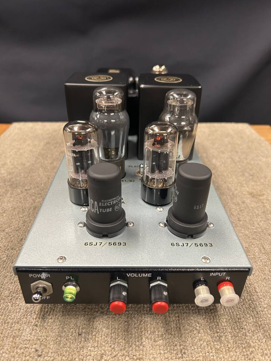自作真空管パワーアンプ TRIAD 41 ,HASHIMOTO(H-507S),LUX(8A40)動作品