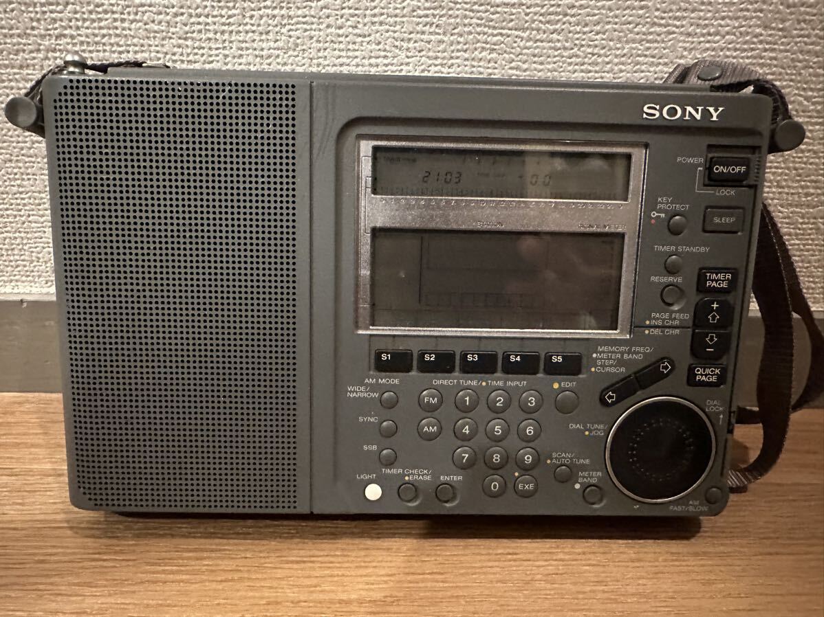 【レア1円スタート】SONY ソニー ICF-SW77 ワールドバンドラジオ　通電確認済み_画像1