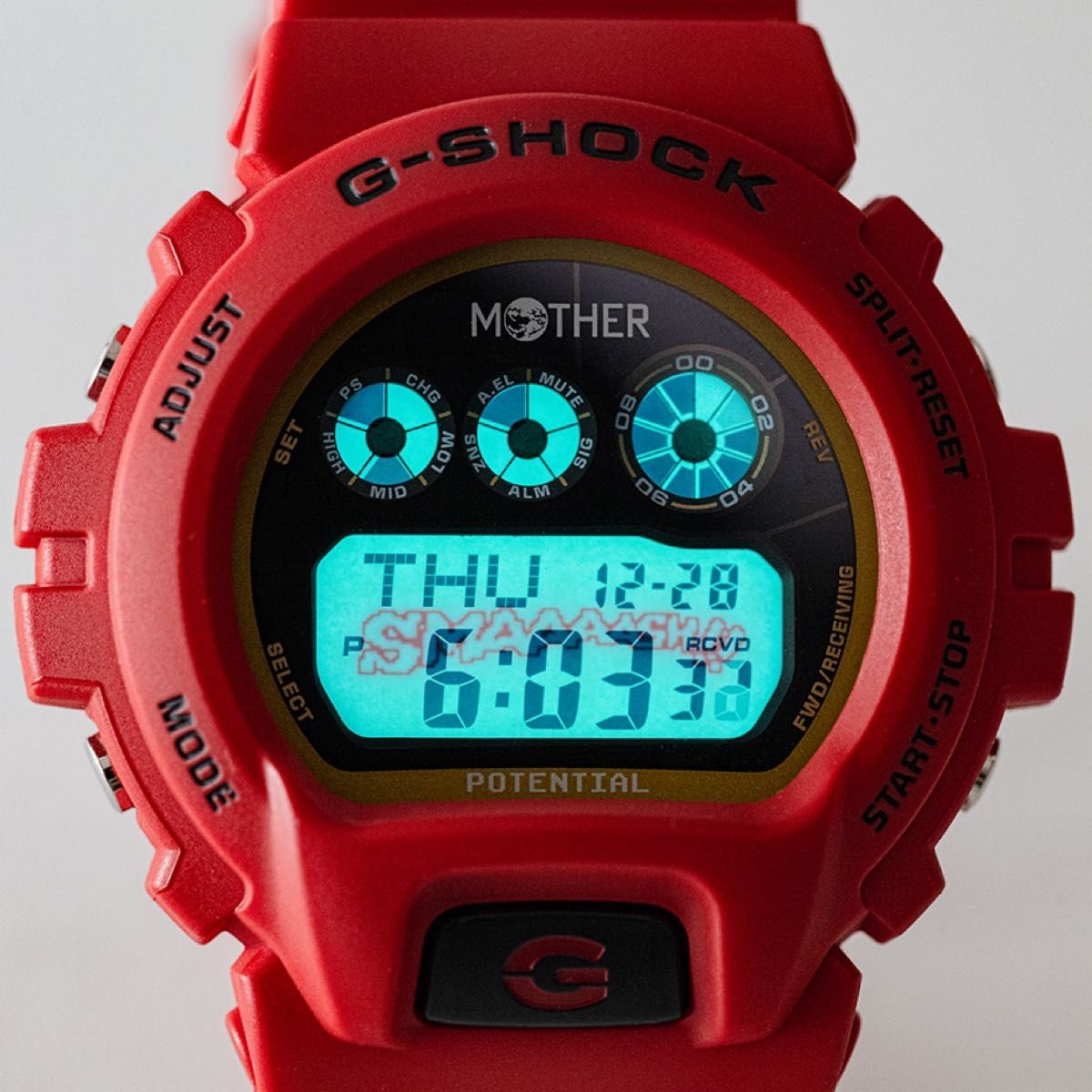 CASIO MOTHER G-SHOCK カシオ Gショック 腕時計 レッド ほぼにち CASIO MOTHER G-SHOCK カシオ Gショック 腕時計 レッド ほぼにち