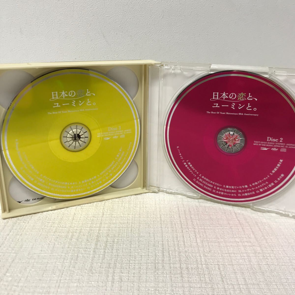 I0411A3 日本の恋と、ユーミンと。 松任谷由実 40周年記念 ベストアルバム CD 3枚組 音楽 邦楽 やさしさに包まれたなら 卒業写真 他_画像5