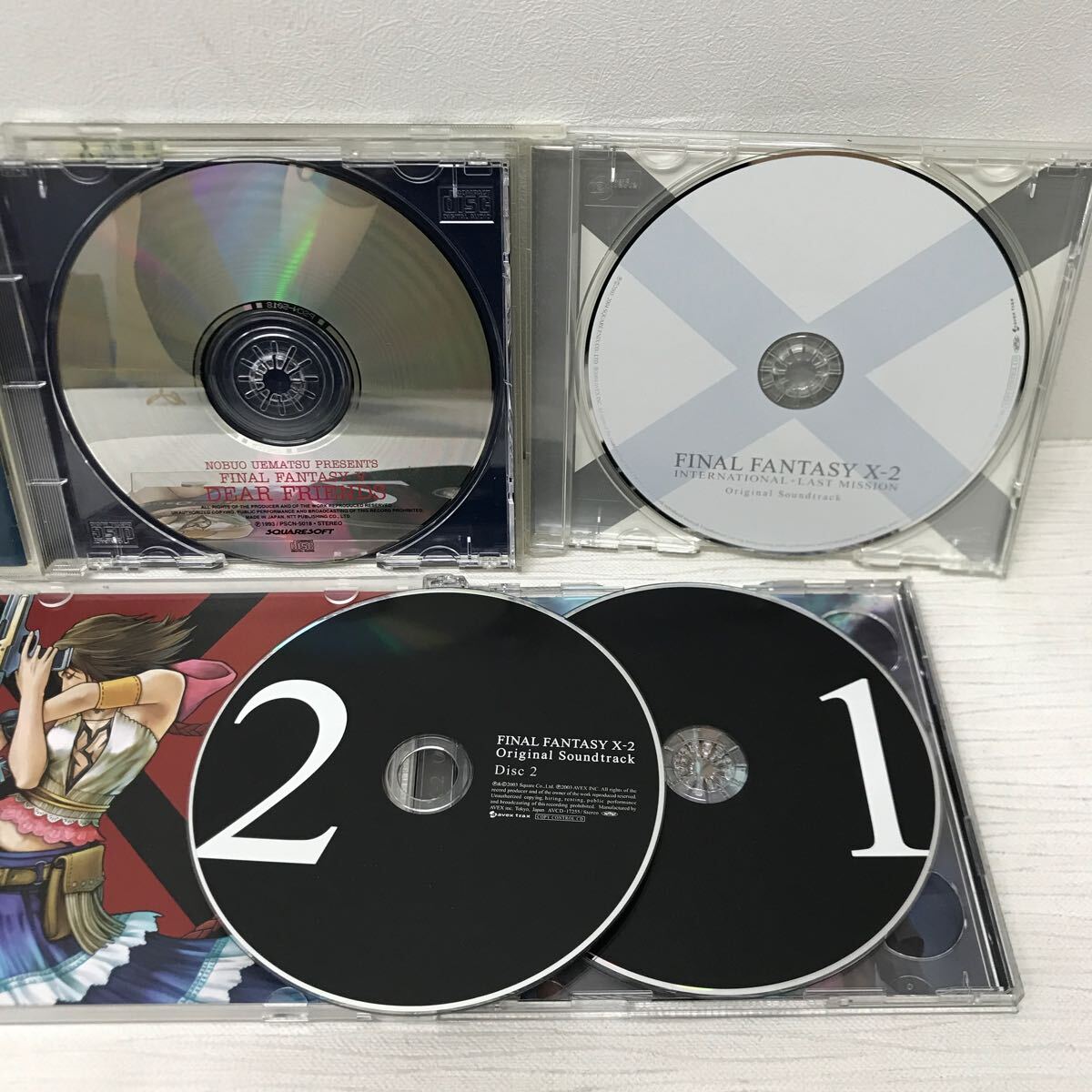 I0413A3 まとめ★ファイナルファンタジー FINAL FANTASY Ⅰ Ⅱ Ⅲ Ⅴ X-2 CD 6枚セット 音楽 オリジナルサウンドトラック ゲーム音楽の画像5