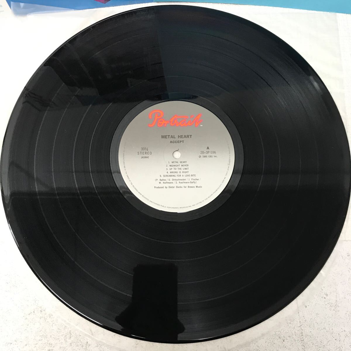 I0416B3 メタル・ハート METAL HEART アクセプト ACCEPT LP レコード 帯付 28-3P-596 音楽 洋楽 ロック ヘビメタ 国内盤の画像4