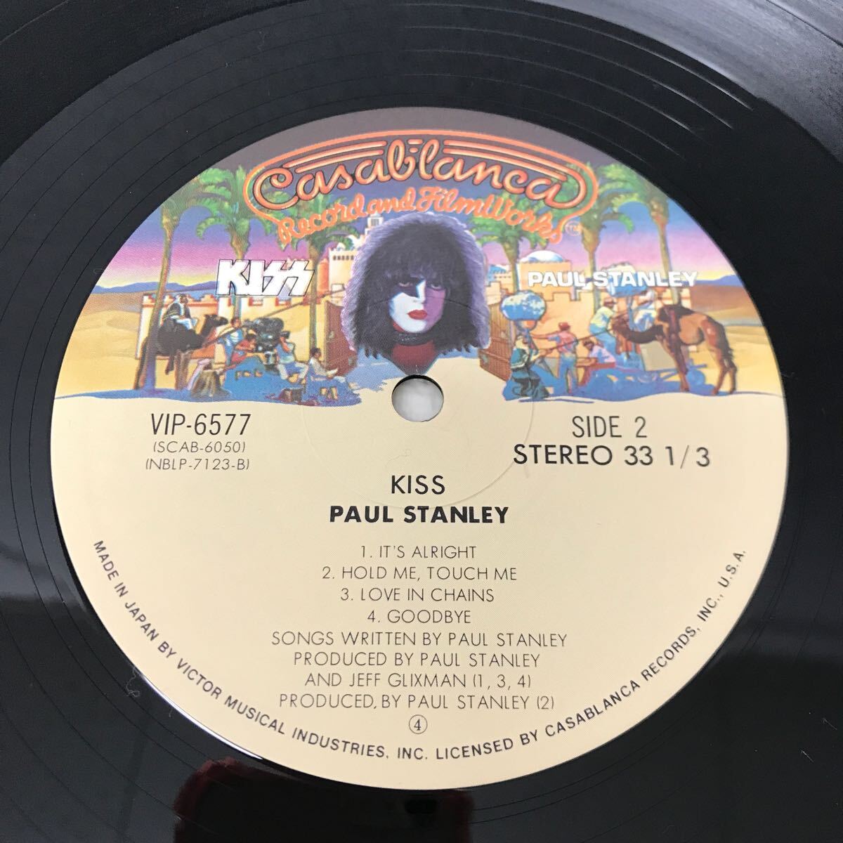 I0416B3 KISS キッス PAUL STANLEY ポール・スタンレー LP レコード 音楽 洋楽 ロック VIP-6577 国内盤 カサブランカ _画像7