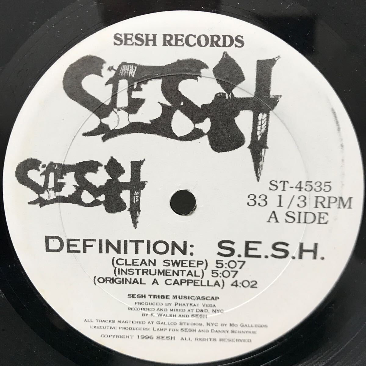 I0418A3 Sesh Definition: S.E.S.H LP レコード ST-4535 音楽 洋楽 HIP-HOP ヒップホップ / CLEAN SWEEP / INSTRUMENTAL 他の画像5