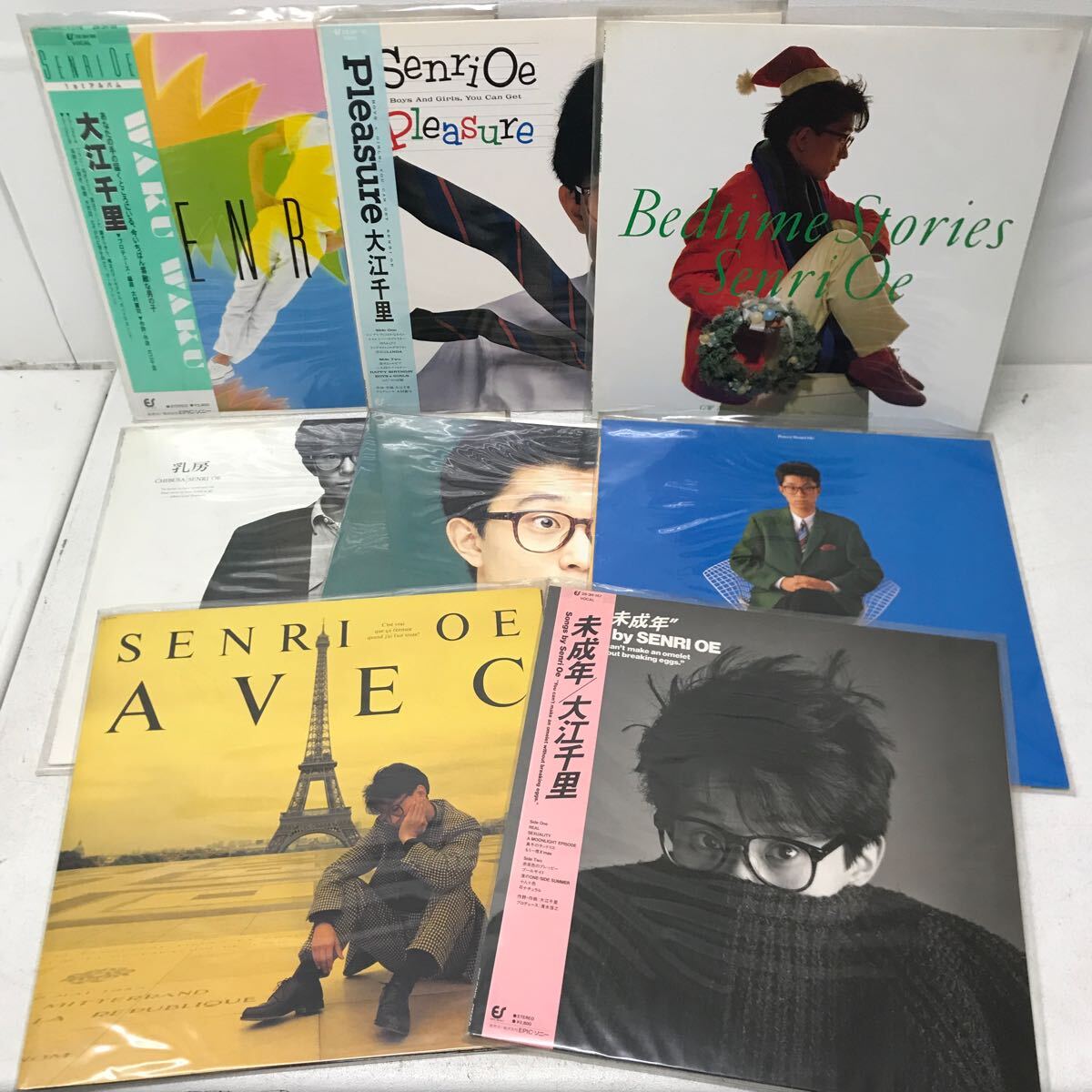 I0418C3 summarize * Ooe Senri LP record 8 volume set music Japanese music / Pleasure / Bedtime Stories / Power /../ minor / AVEC / OLYMPIC other 