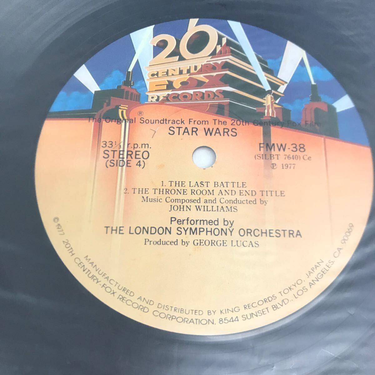 I0423A3 STAR WARS スター・ウォーズ オリジナル・サウンドトラック LP レコード 2枚組 帯付き 音楽 サントラ盤 FMW-37/8 キングレコード_画像9