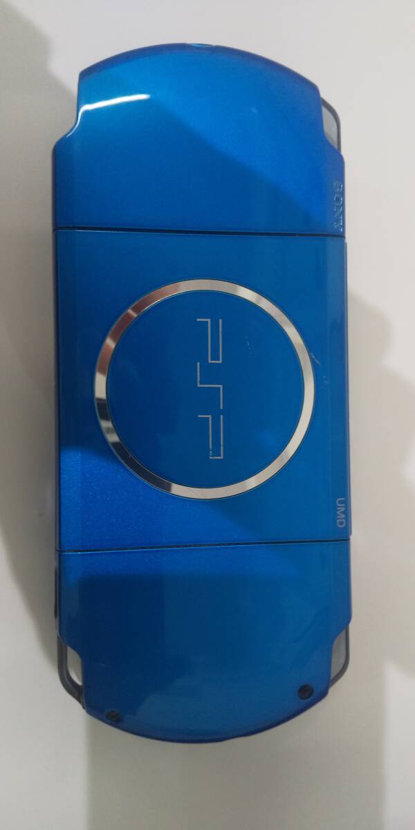 411■中古 PSP3000　うたのプリンスさまっソフト付　青　汚れ有　ジャンク品　充電器無　現状品_画像3