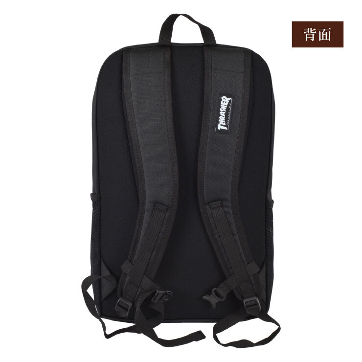 バックパック 30L スラッシャー ブラック▼THR-233-BKRD▼新品 リュックサック THRASHER スケーター 通学 男女兼用 メンズ レディース Q1_画像4