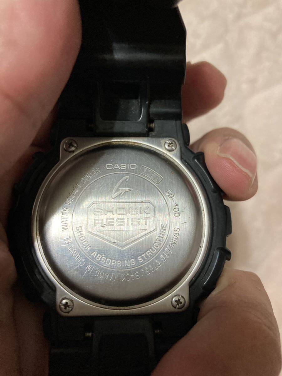 CASIO G-SHOCK GD-100 オールブラック 反転_画像5