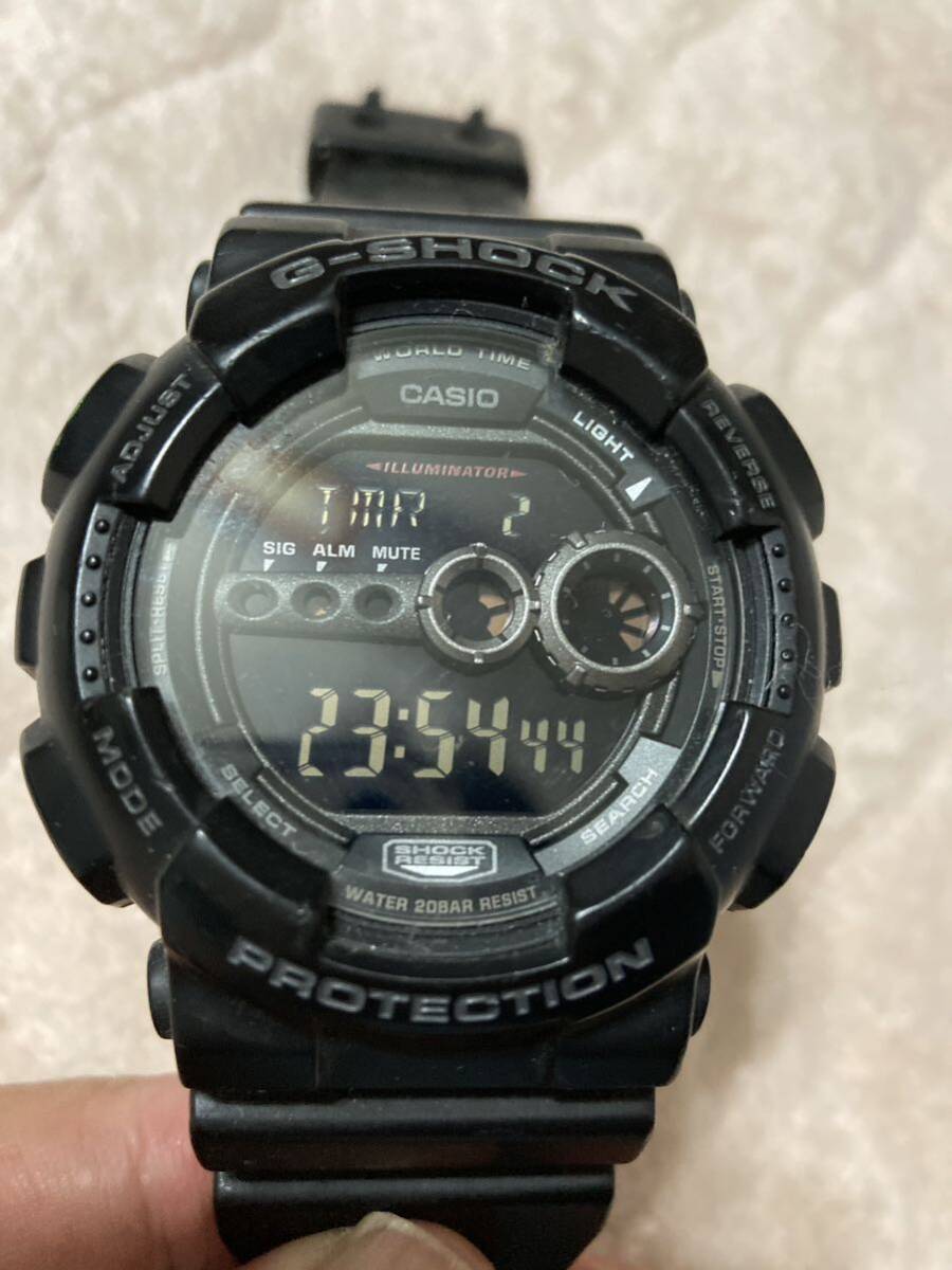 CASIO G-SHOCK GD-100 オールブラック 反転_画像3