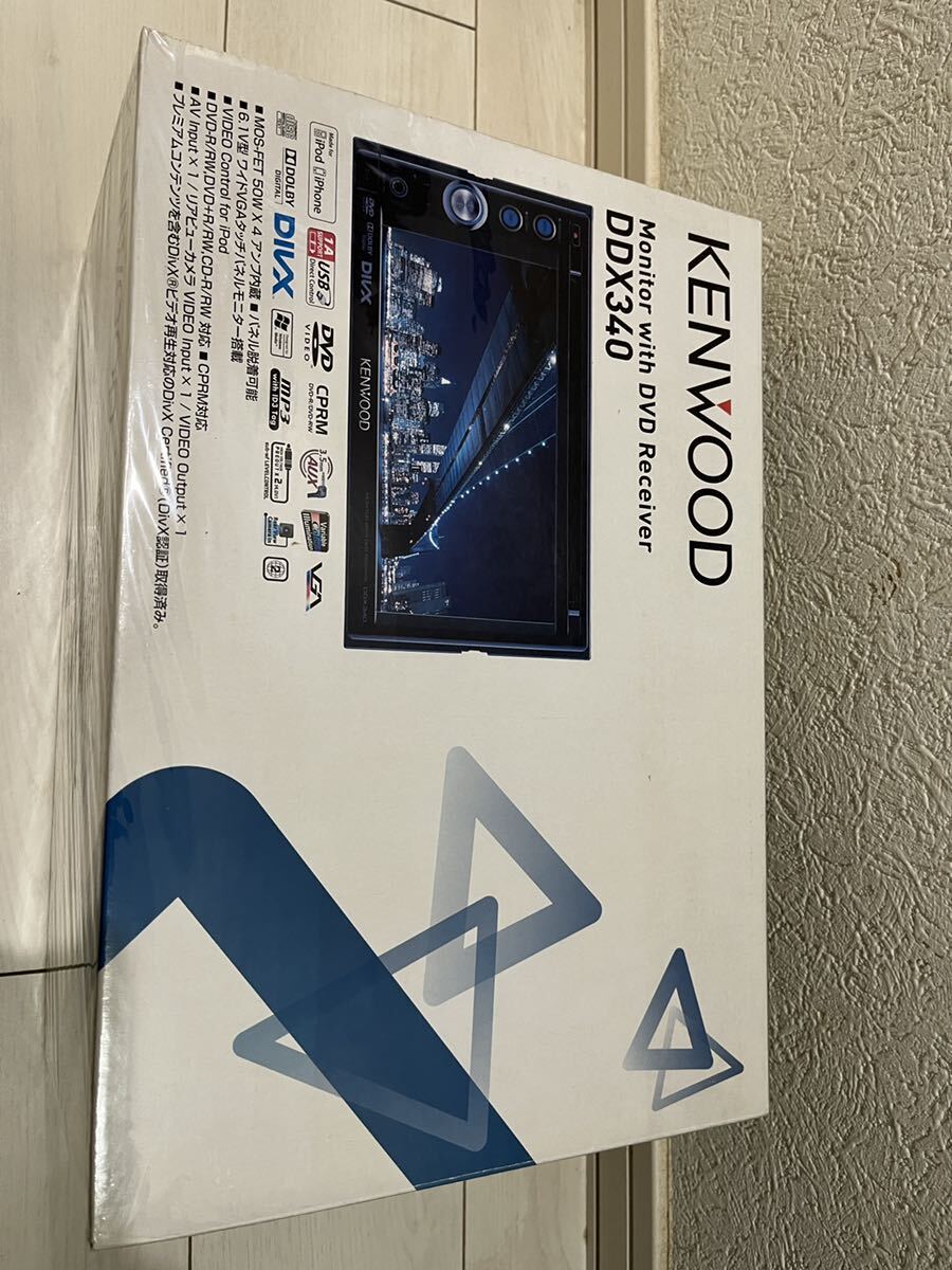 KENWOOD/ケンウッドDDX340 2DIN DVDプレーヤー DVD CD CD-R USB 新品未使用 車 カー用品 送料無料の画像1