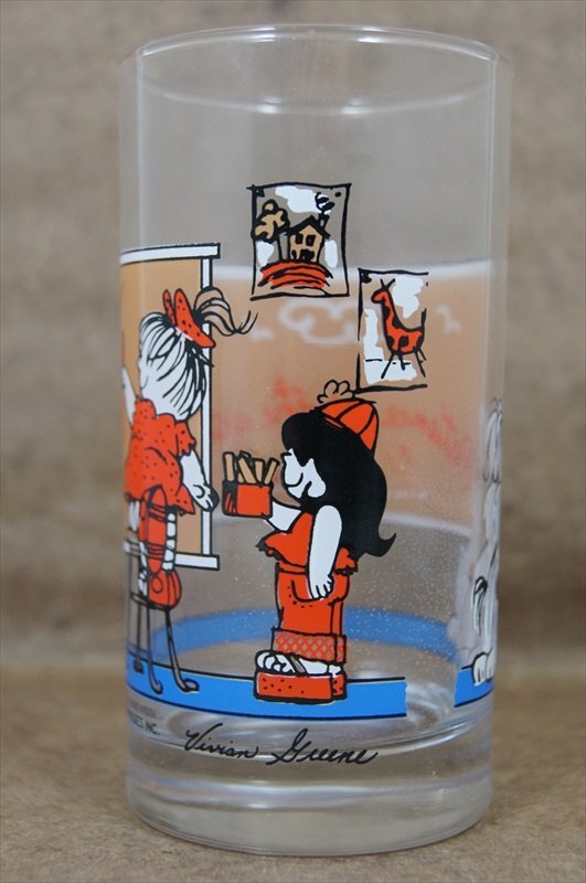AdeliaGlass Kisses Family Glass 1817 キッシーズファミリー グラス 6ヶセット デカンタ 食器 アデリアレトロ[未使用品]_画像5