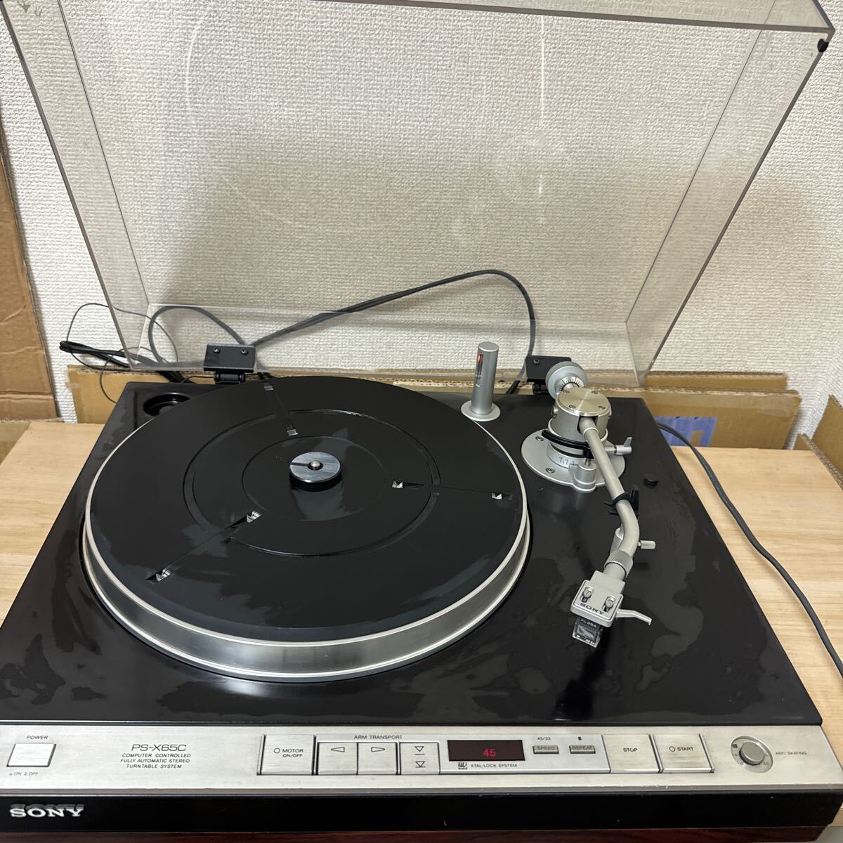 SONY レコードプレイヤー PS-X65C現状品の画像6