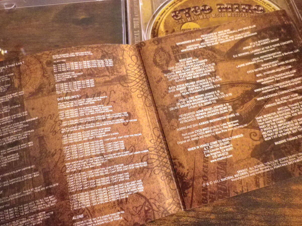 CYCO MICO THE MAD MAD MUIR MUSICAL TOUR CD PUNK HARDCORE SUICIDAL TENDENCIES BAD BRAINS ANTHRAX S.O.D. M.O.D. SLAYER TESTAMENT BXH_画像4