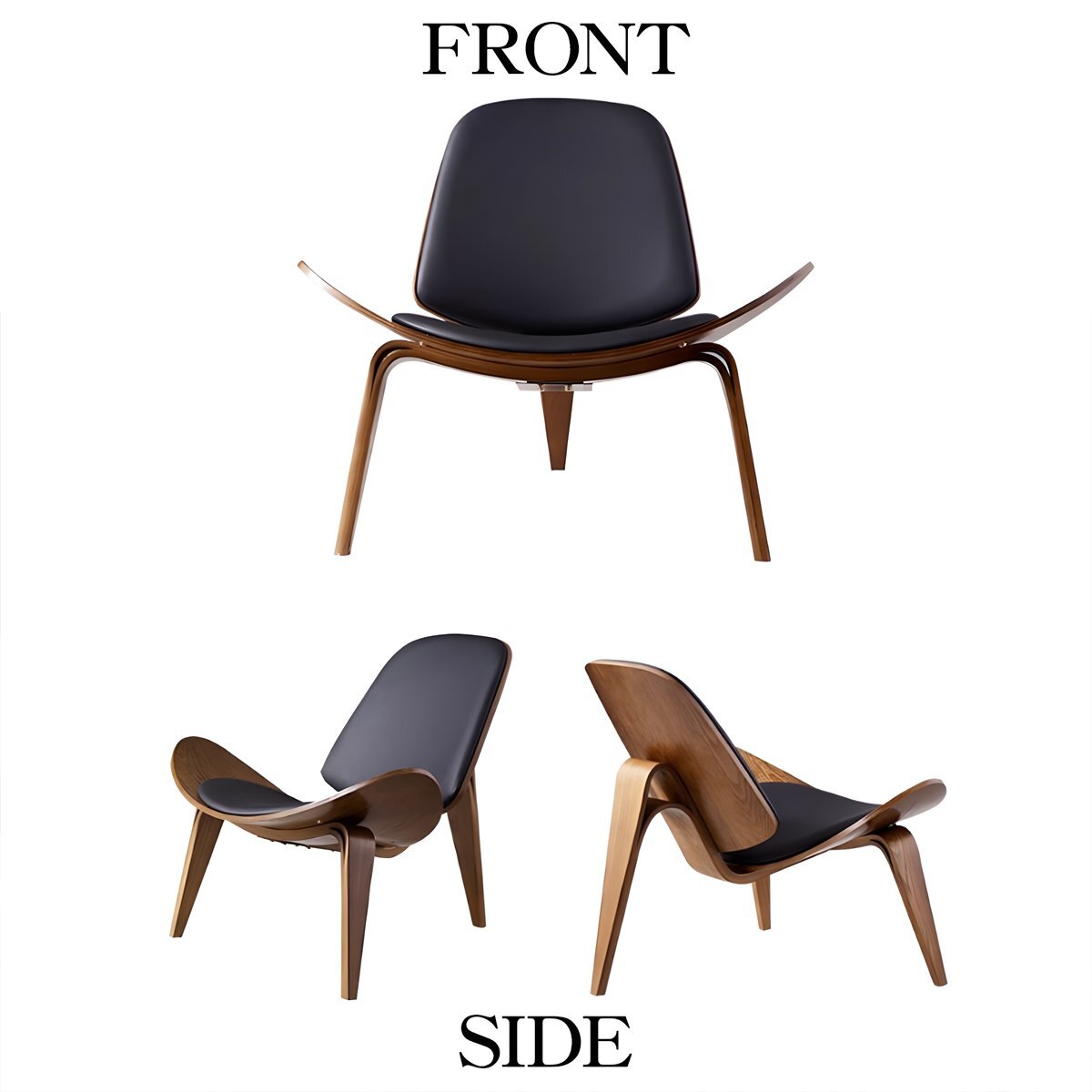 CH07 ハンスJウェグナー Shell Chair シェルチェア ラウンジチェア デザイナーズチェア ミッドセンチュリー 北欧 モダン 木製椅子 ブラウンの画像7