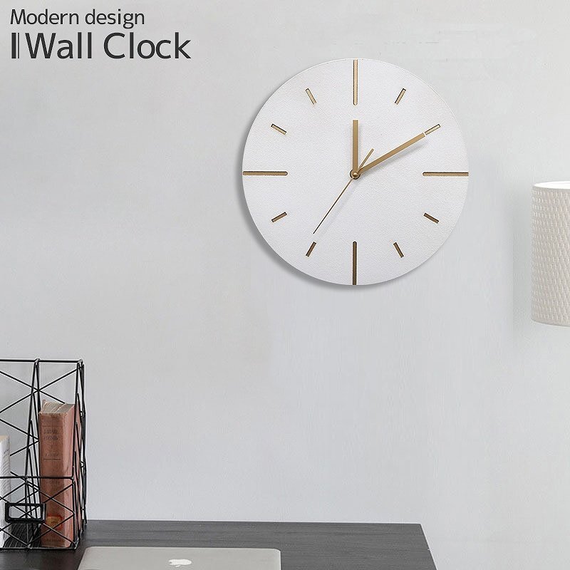 壁掛け時計 北欧 おしゃれ ウォールクロック 掛け時計 木製 セメント吹