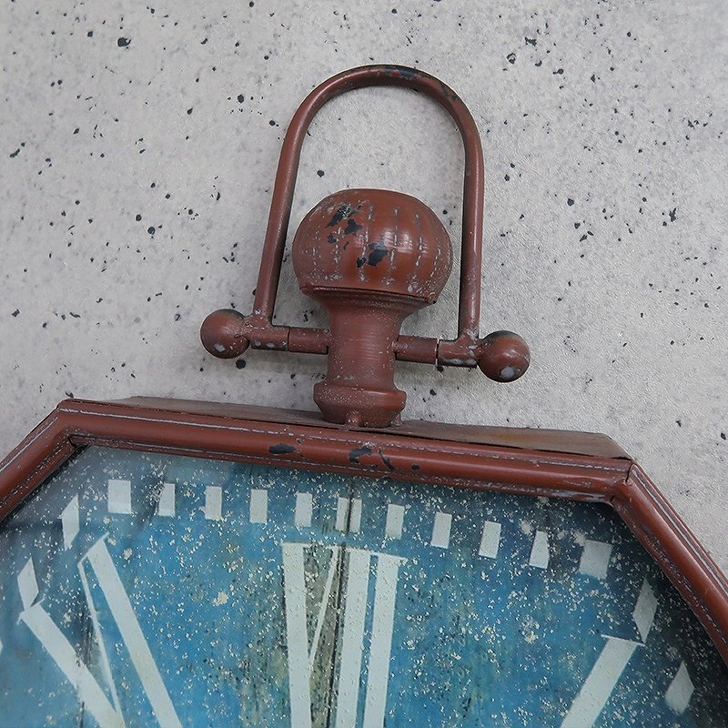 1円～ 売り切り 壁掛け時計 おしゃれ 壁時計 時計 壁掛け 掛時計 かべ掛け時計 シンプル レトロ アンティーク インダストリアル BT-135_画像4