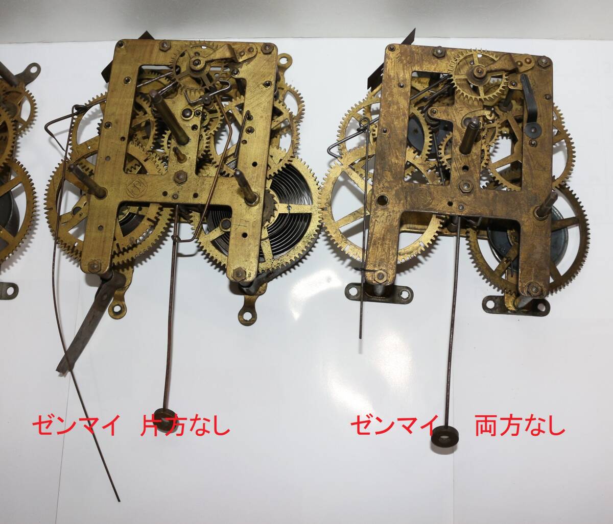 柱時計 機械 部品取りに 精工舎 ３個 ジャンクの画像3