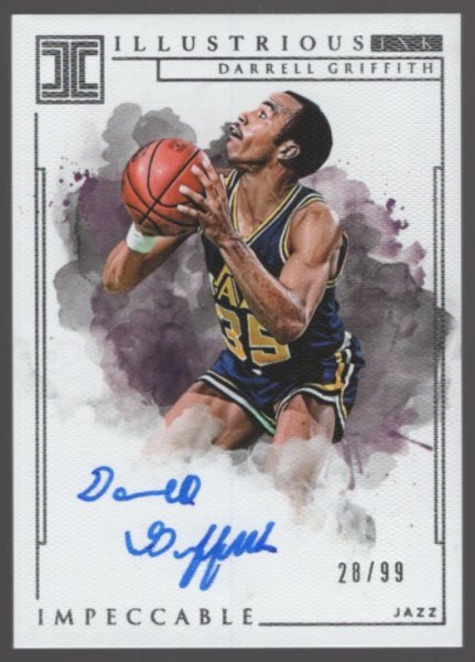 18-19 Panini Impeccable Darrell Griffith Auto /99の画像1