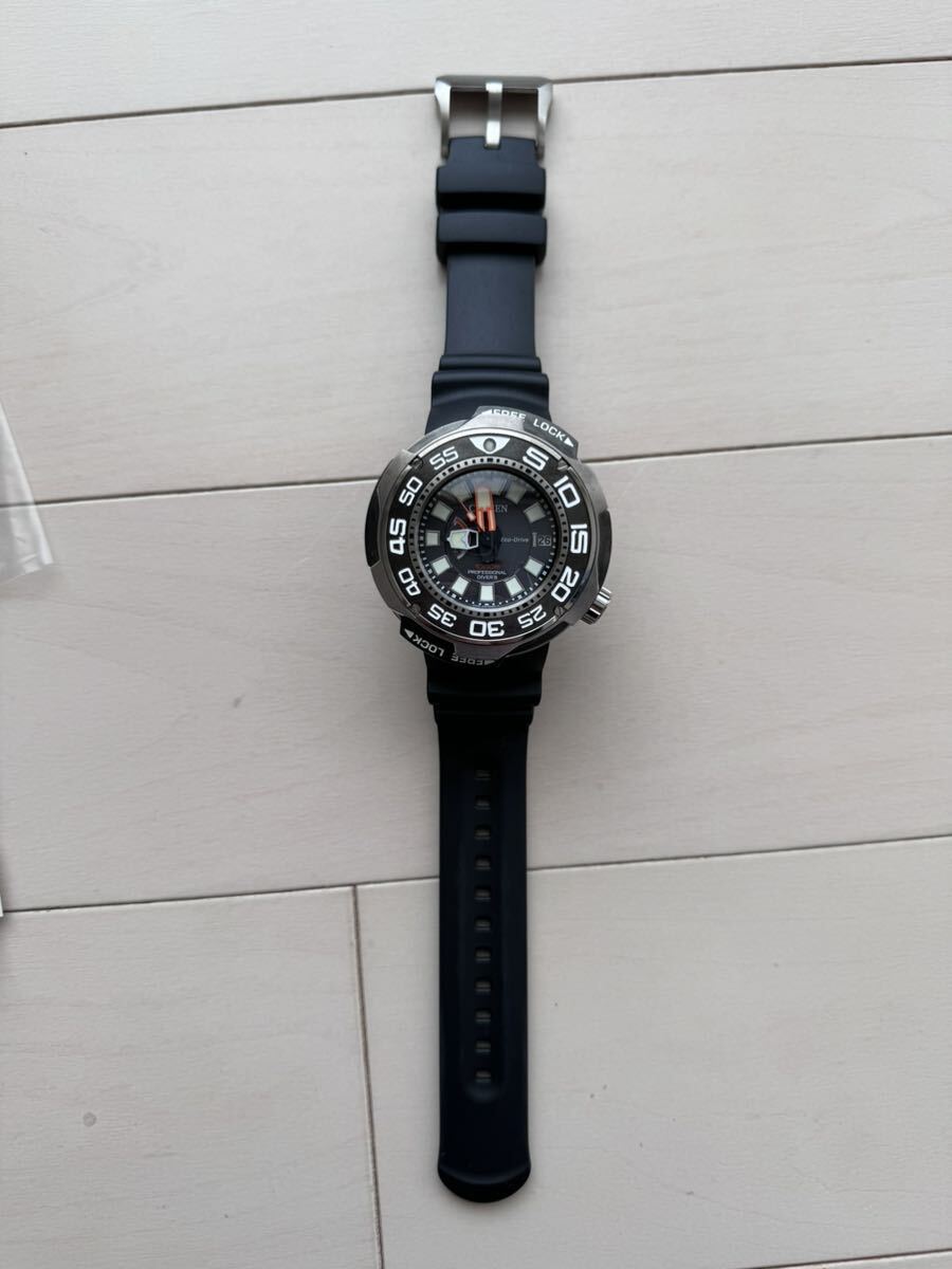 CITIZEN シチズン BN7020-09E J210-T023100 チタン エコドライブ プロマスター プロフェッショナルダイバー1000ｍ ウォッチ腕時計 中古美品の画像4