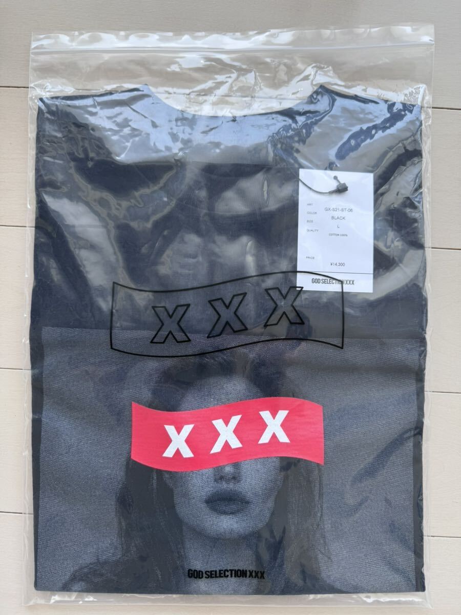 GOD SELECTION XXX T-shirt ゴッド セレクション トリプルエックス Tee サイズL 未使用品 フォト プリント Tシャツ ブラックの画像6