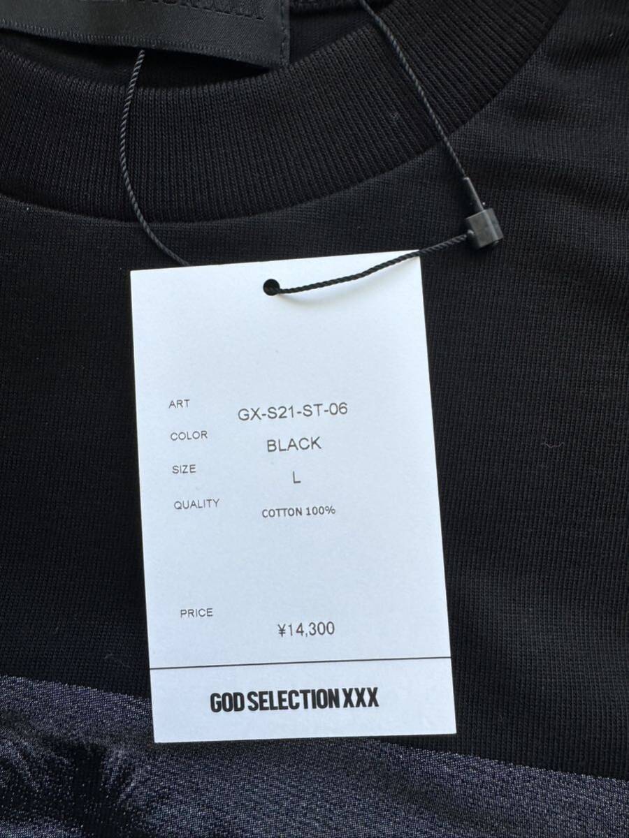 GOD SELECTION XXX T-shirt ゴッド セレクション トリプルエックス Tee サイズL 未使用品 フォト プリント Tシャツ ブラックの画像5