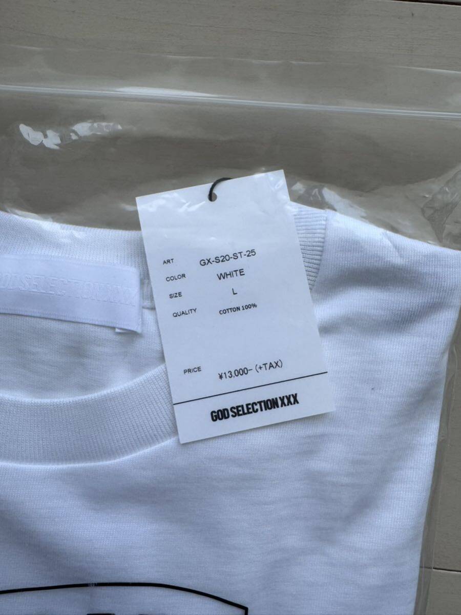 GOD SELECTION XXX T-shirt ゴッド セレクション トリプルエックス Tee サイズL 未使用品 フォト プリント Tシャツ ホワイト_画像4