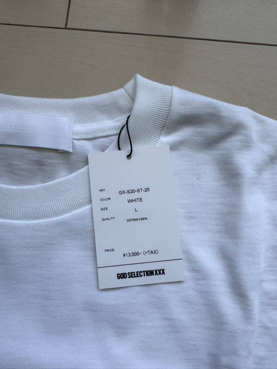 GOD SELECTION XXX T-shirt ゴッド セレクション トリプルエックス Tee サイズL 未使用品 フォト プリント Tシャツ ホワイトの画像7
