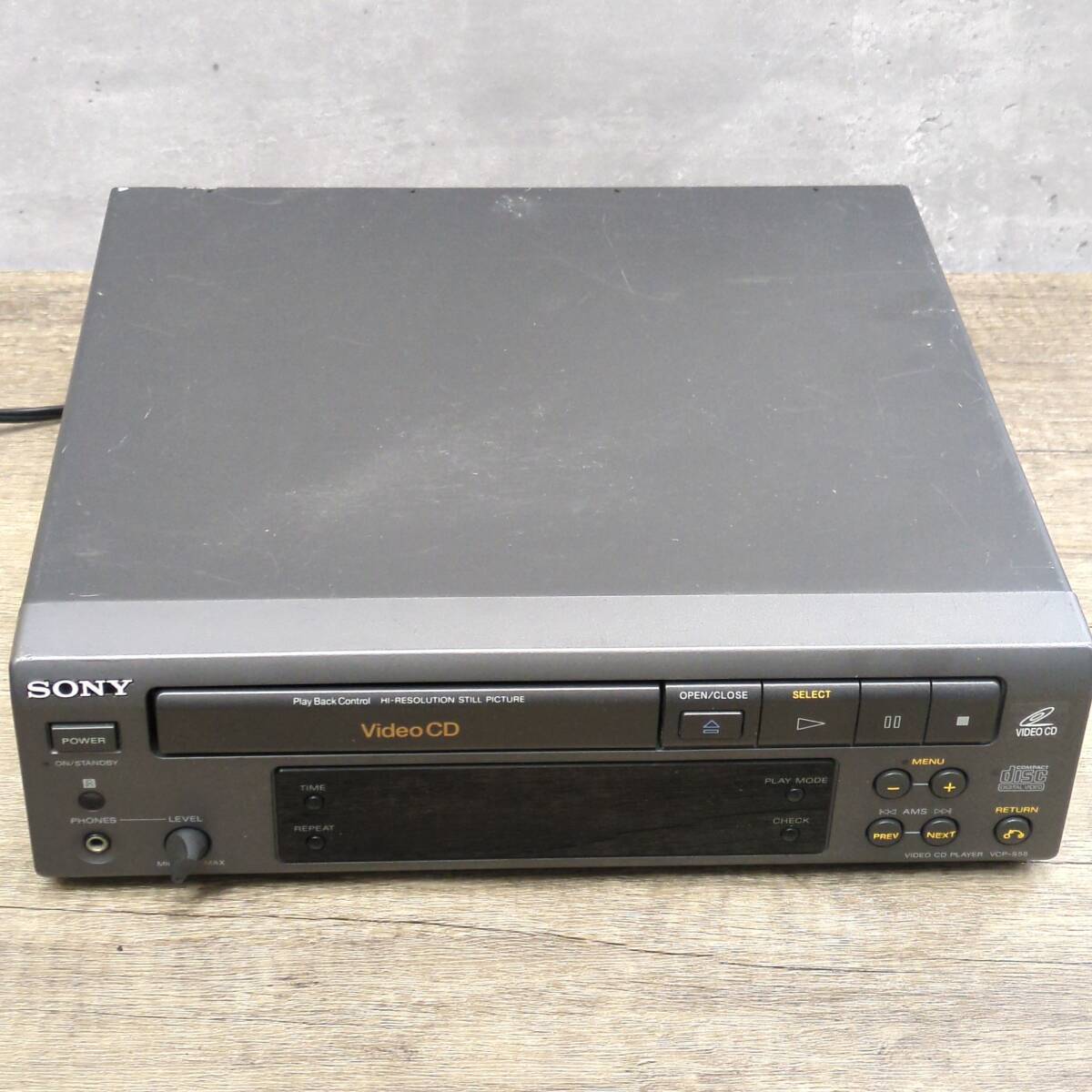 ジャンク SONY ビデオCDプレーヤー VCP-S55の画像1