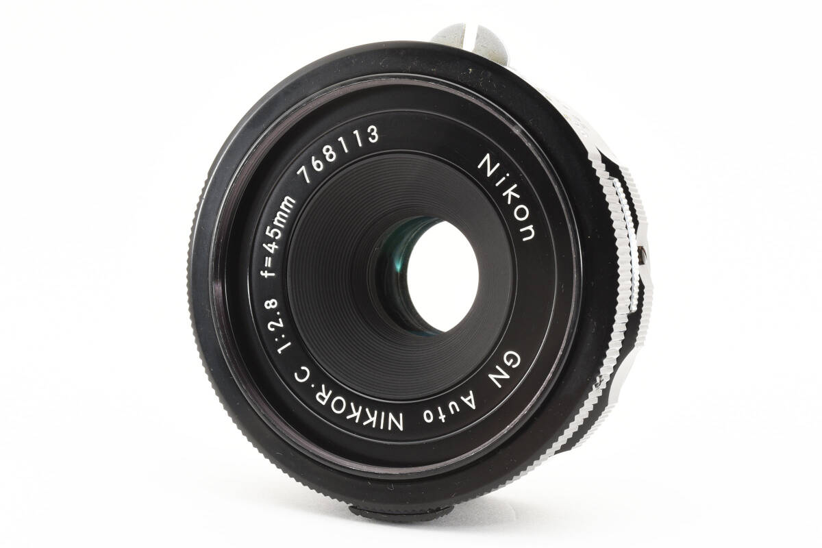 ★☆極上美品★ NIKON GN Auto Nikkor・C 45mm F2.8 非Ai パンケーキレンズ ニコン★清潔感溢れる綺麗な外観！#240451の画像2