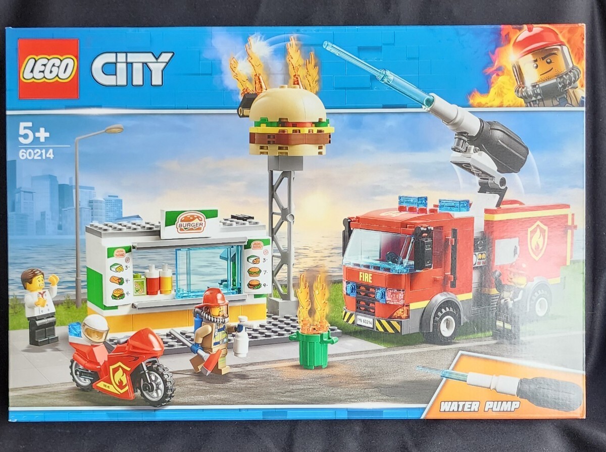 未開封ＬＥＧＯ★60214・シティ・ハンバーガーショップの火事 正規品 マルケン の画像1