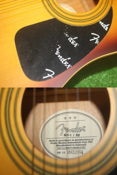 4049 Fender MD-1/SB フェンダー ミニアコースティックギターの画像5