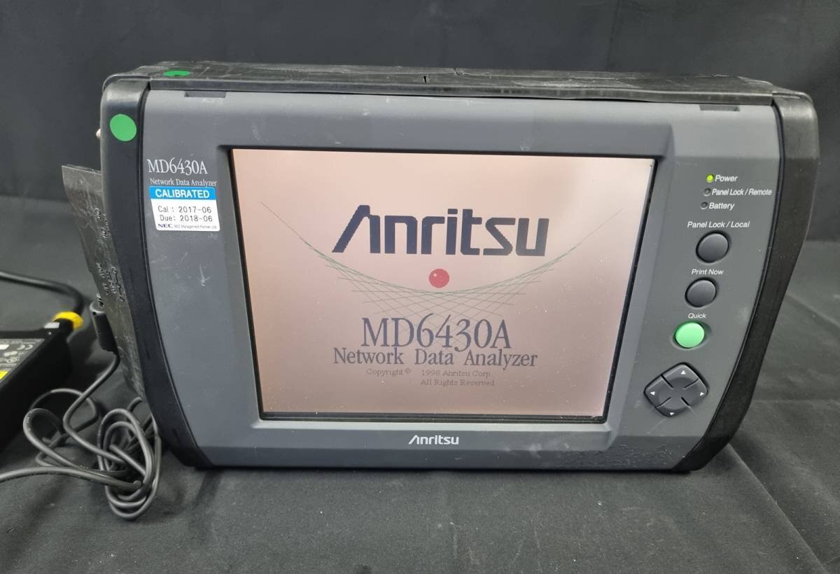 Anritsu MD6430A Network Data Analyzer + MU643000C DATACOM INTERFACE UNIT ネットワークデータアナライザ [3640]_画像1