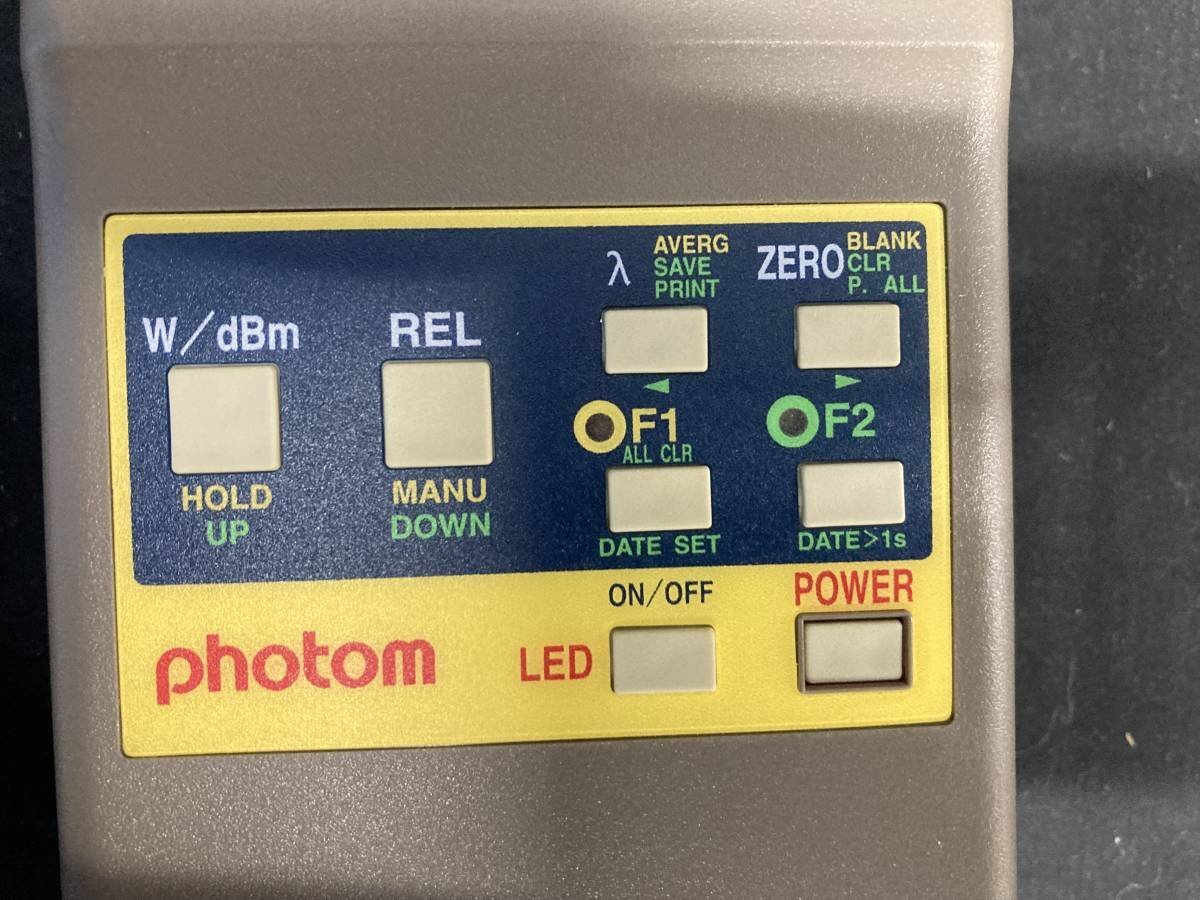 「正常動作」Graytechnos グレイテクノス photom MODEL 208 OPTICAL POWER METER ハンディ光パワーメータ [8098]_画像5