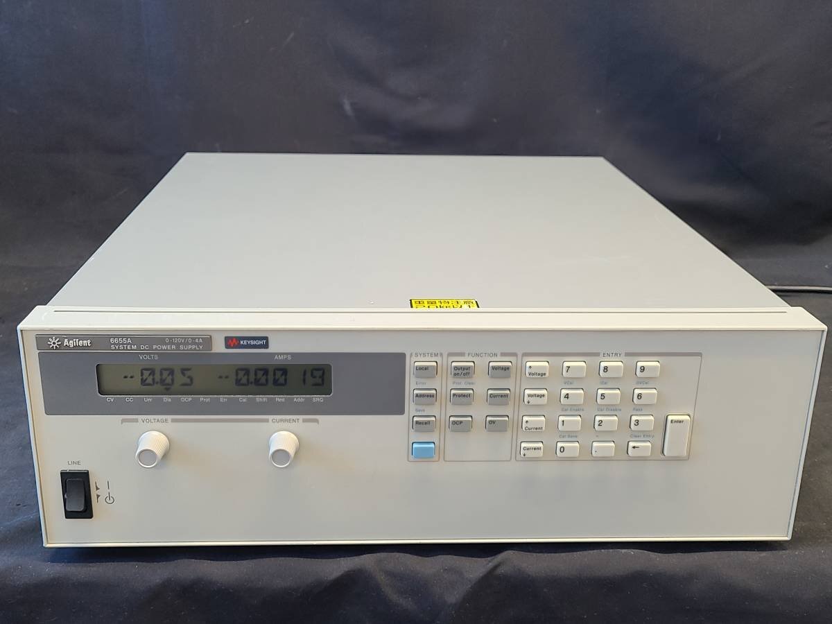 「正常動作」Agilent 6655A 0-120V/0-4A SYSTEM DC POWER SUPPLY システム電源 [0221]_画像2