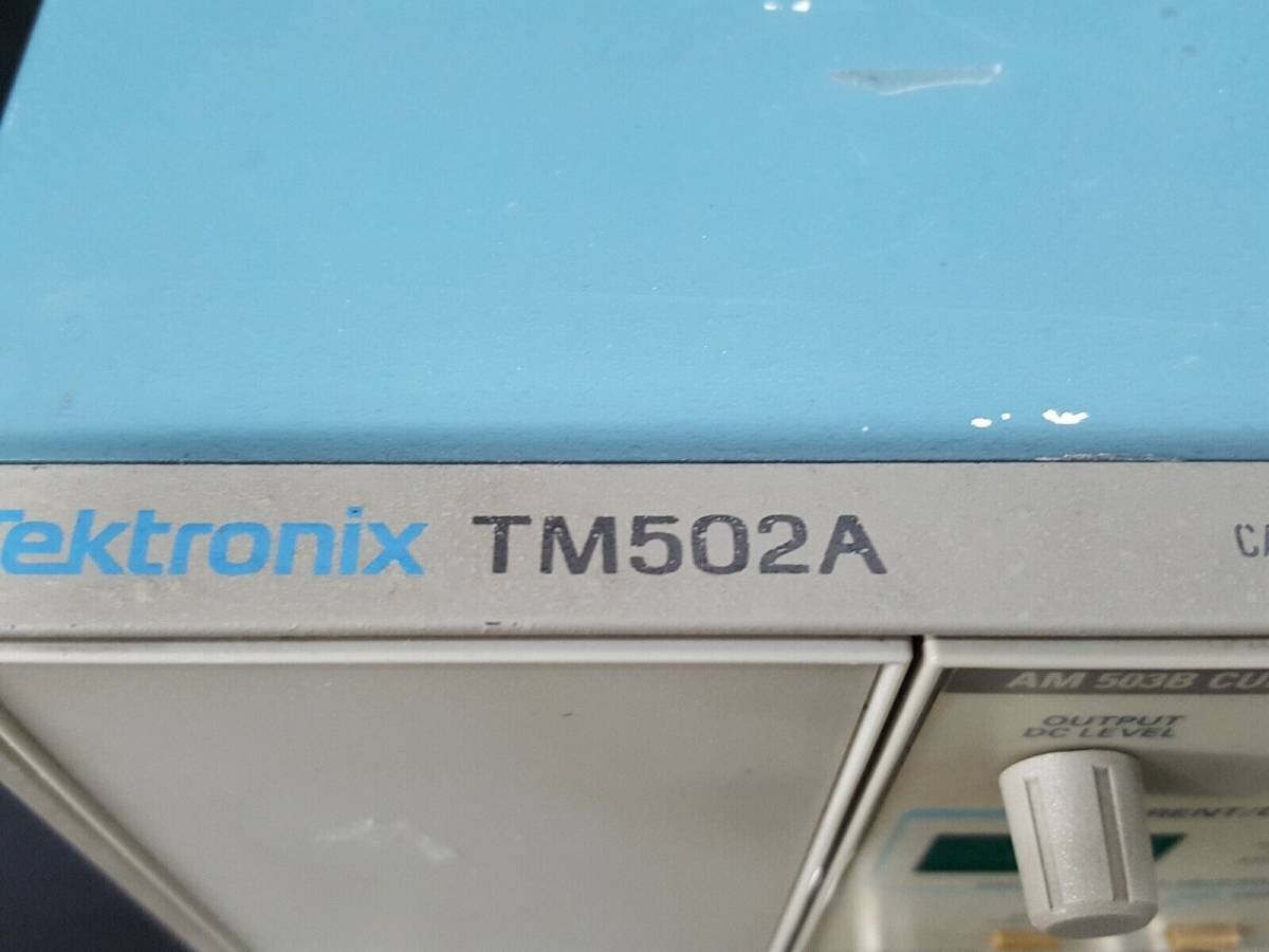 (NBC) Tektronix TM502A電源/収納ケース + AM503B電流増幅器, TM502A Mainframe with AM503B Current Probe Amplifier (中古 7317)_画像2